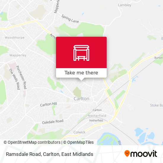 Ramsdale Road, Carlton map