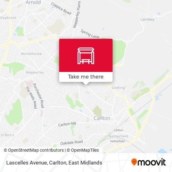 Lascelles Avenue, Carlton map