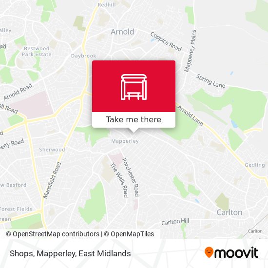 Shops, Mapperley map