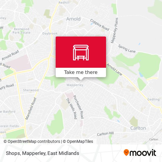 Shops, Mapperley map