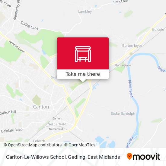 Carlton-Le-Willows School, Gedling map