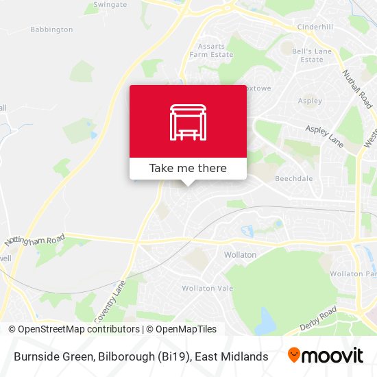 Burnside Green, Bilborough (Bi19) map