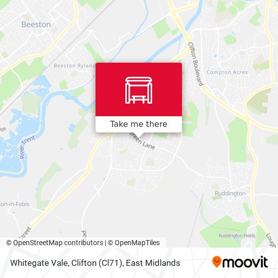 Whitegate Vale, Clifton (Cl71) map