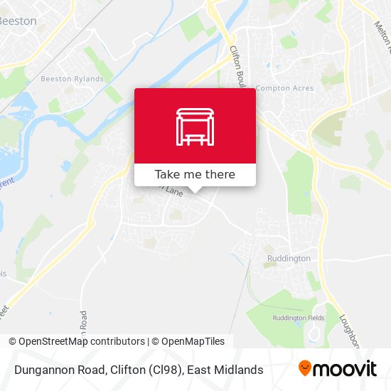 Dungannon Road, Clifton (Cl98) map