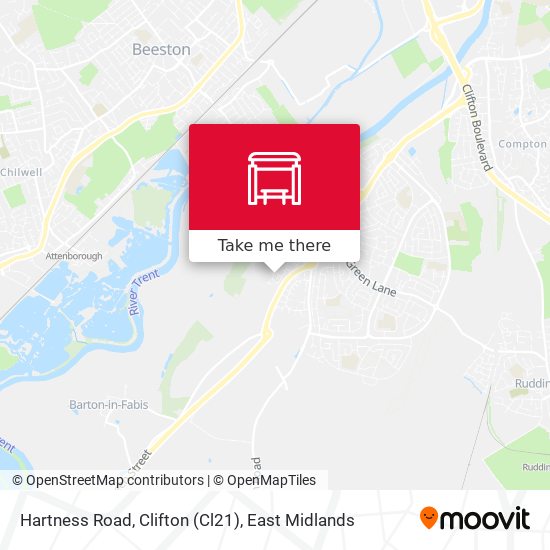 Hartness Road, Clifton (Cl21) map