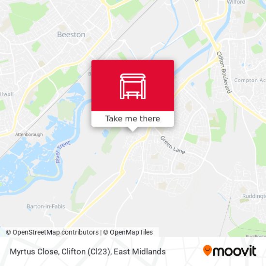 Myrtus Close, Clifton (Cl23) map