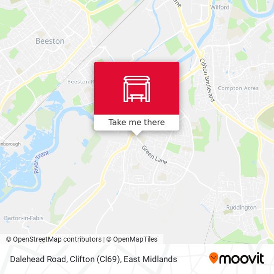 Dalehead Road, Clifton (Cl69) map