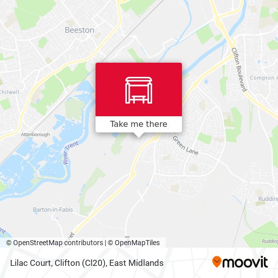 Lilac Court, Clifton (Cl20) map