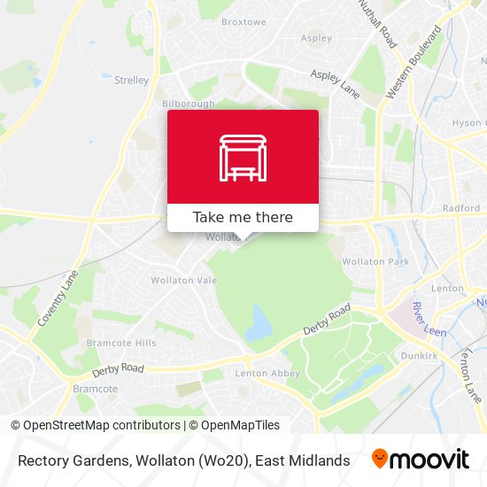 Rectory Gardens, Wollaton (Wo20) map