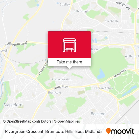 Rivergreen Crescent, Bramcote Hills map