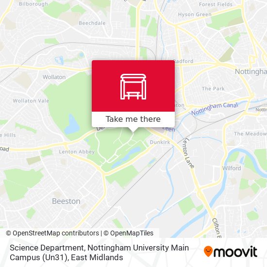 Science Department, Nottingham University Main Campus (Un31) map