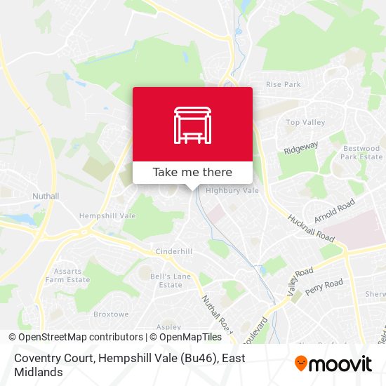 Coventry Court, Hempshill Vale (Bu46) map