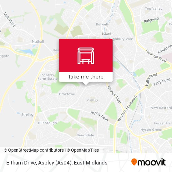 Eltham Drive, Aspley (As04) map