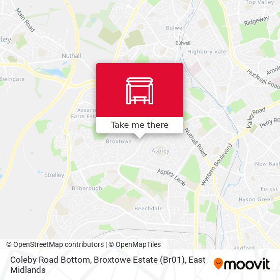 Coleby Road Bottom, Broxtowe Estate (Br01) map