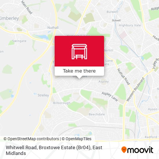 Whitwell Road, Broxtowe Estate (Br04) map