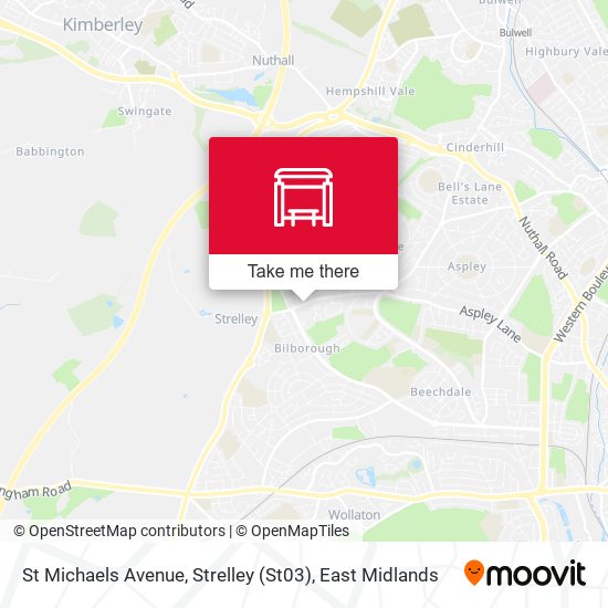 St Michaels Avenue, Strelley (St03) map