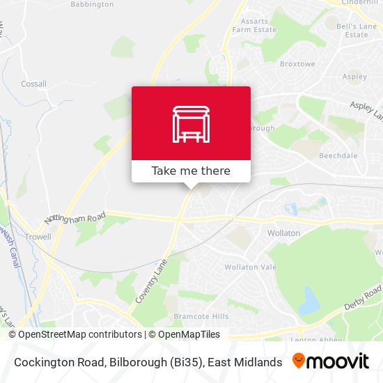 Cockington Road, Bilborough (Bi35) map