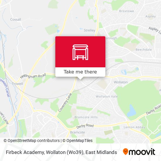 Firbeck Academy, Wollaton (Wo39) map