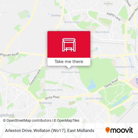 Arleston Drive, Wollaton (Wo17) map