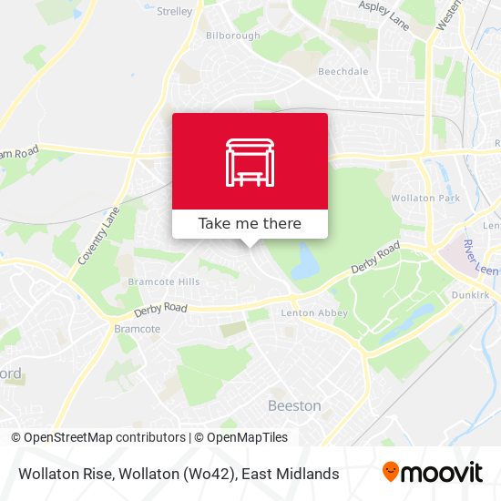 Wollaton Rise, Wollaton (Wo42) map