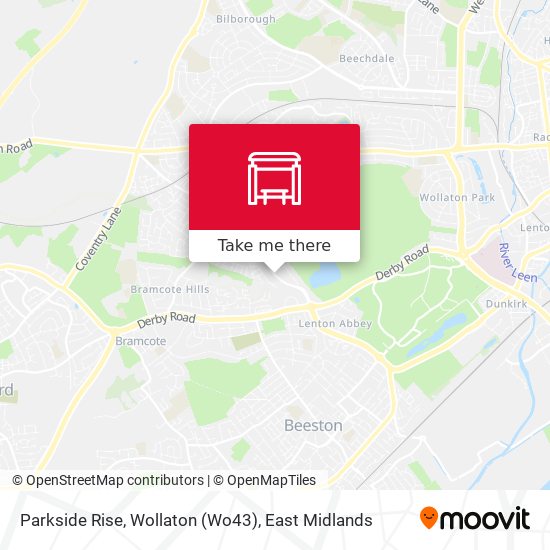 Parkside Rise, Wollaton (Wo43) map