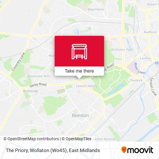 The Priory, Wollaton (Wo45) map