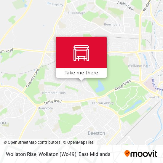Wollaton Rise, Wollaton (Wo49) map