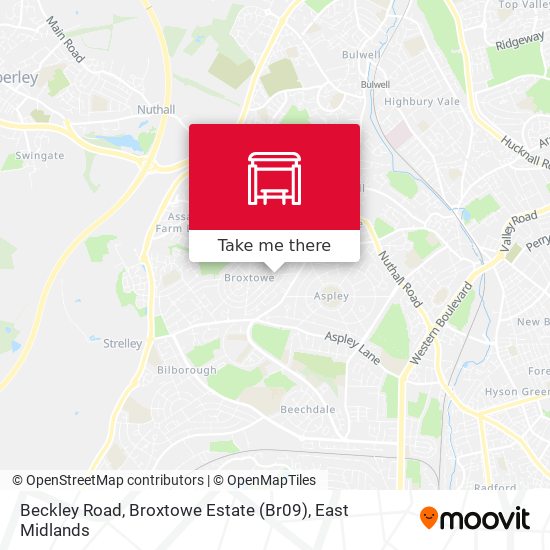 Beckley Road, Broxtowe Estate (Br09) map