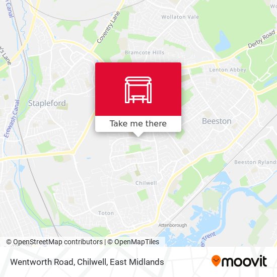 Wentworth Road, Chilwell map