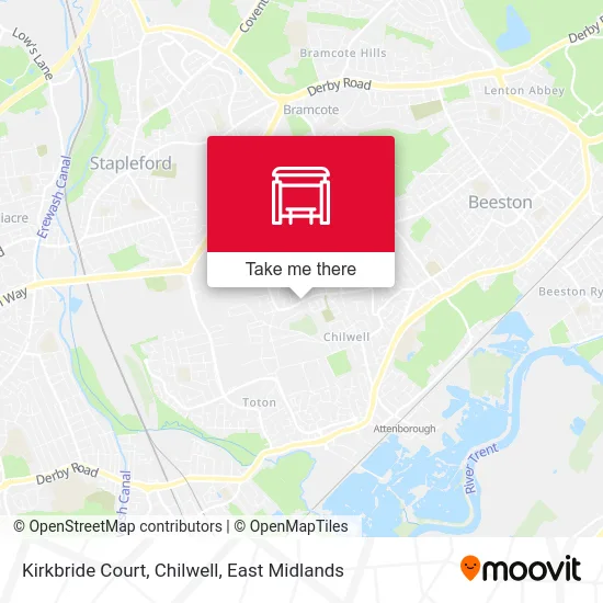 Kirkbride Court, Chilwell map