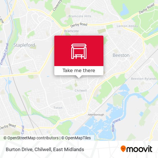 Burton Drive, Chilwell map