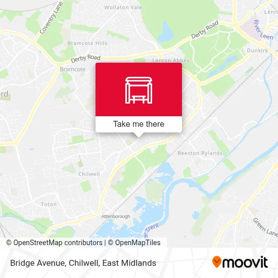 Bridge Avenue, Chilwell map