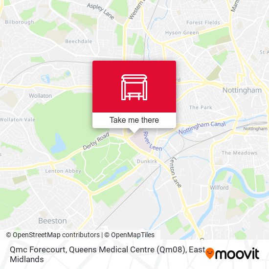 Qmc Forecourt, Queens Medical Centre (Qm08) map