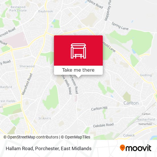 Hallam Road, Porchester map