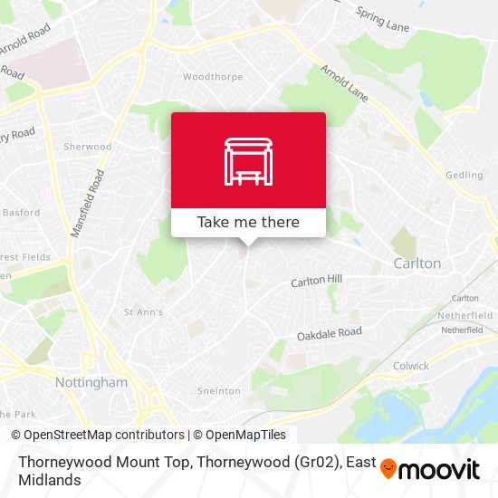 Thorneywood Mount Top, Thorneywood (Gr02) map