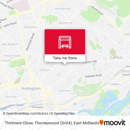 Thirlmere Close, Thorneywood (Gr04) map