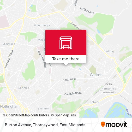 Burton Avenue, Thorneywood map