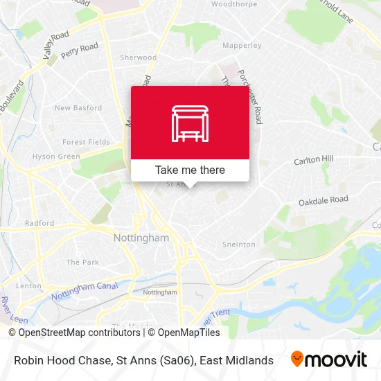 Robin Hood Chase, St Anns (Sa06) map