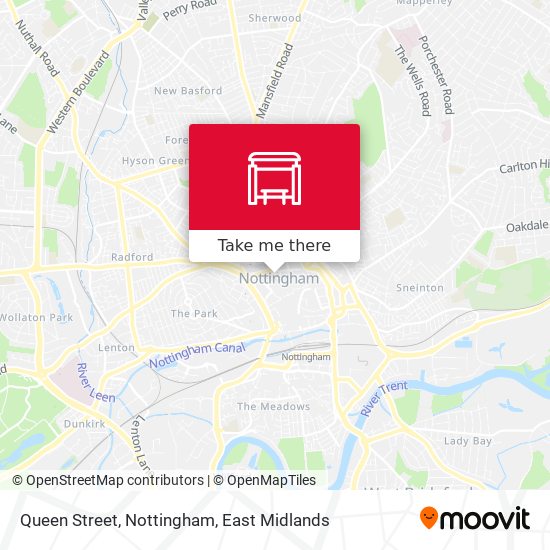 Queen Street, Nottingham map