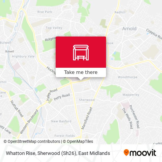 Whatton Rise, Sherwood (Sh26) map