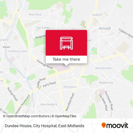 Dundee House, City Hospital map