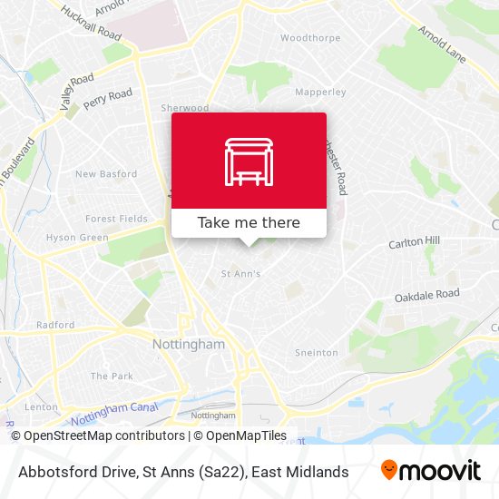 Abbotsford Drive, St Anns (Sa22) map
