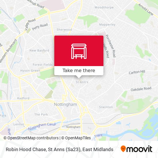 Robin Hood Chase, St Anns (Sa23) map