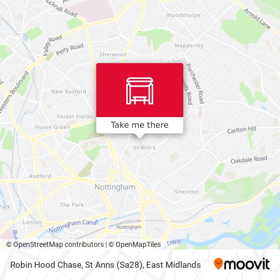 Robin Hood Chase, St Anns (Sa28) map