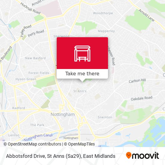 Abbotsford Drive, St Anns (Sa29) map