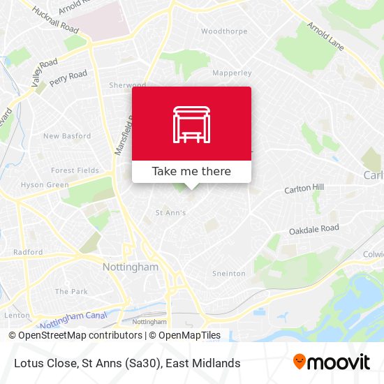 Lotus Close, St Anns (Sa30) map