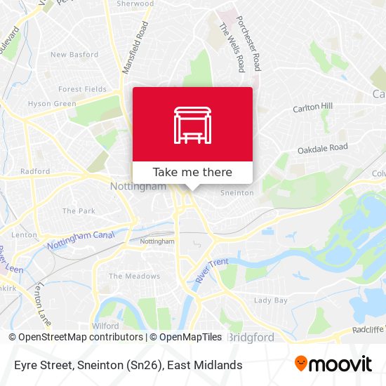 Eyre Street, Sneinton (Sn26) map