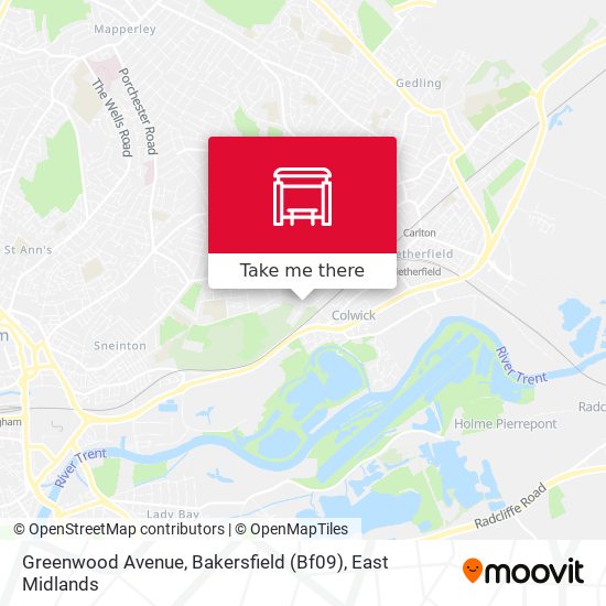 Greenwood Avenue, Bakersfield (Bf09) map