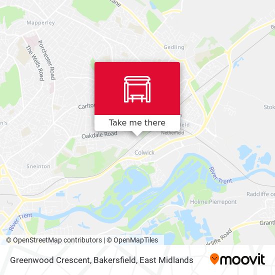 Greenwood Crescent, Bakersfield map