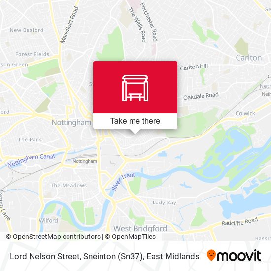 Lord Nelson Street, Sneinton (Sn37) map